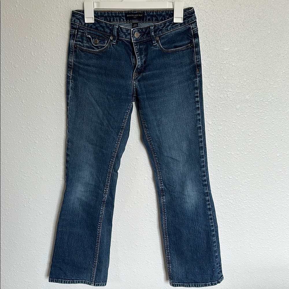 Banana Republic Blue Boot Cut Jeans with Classic Style Size 28/6R